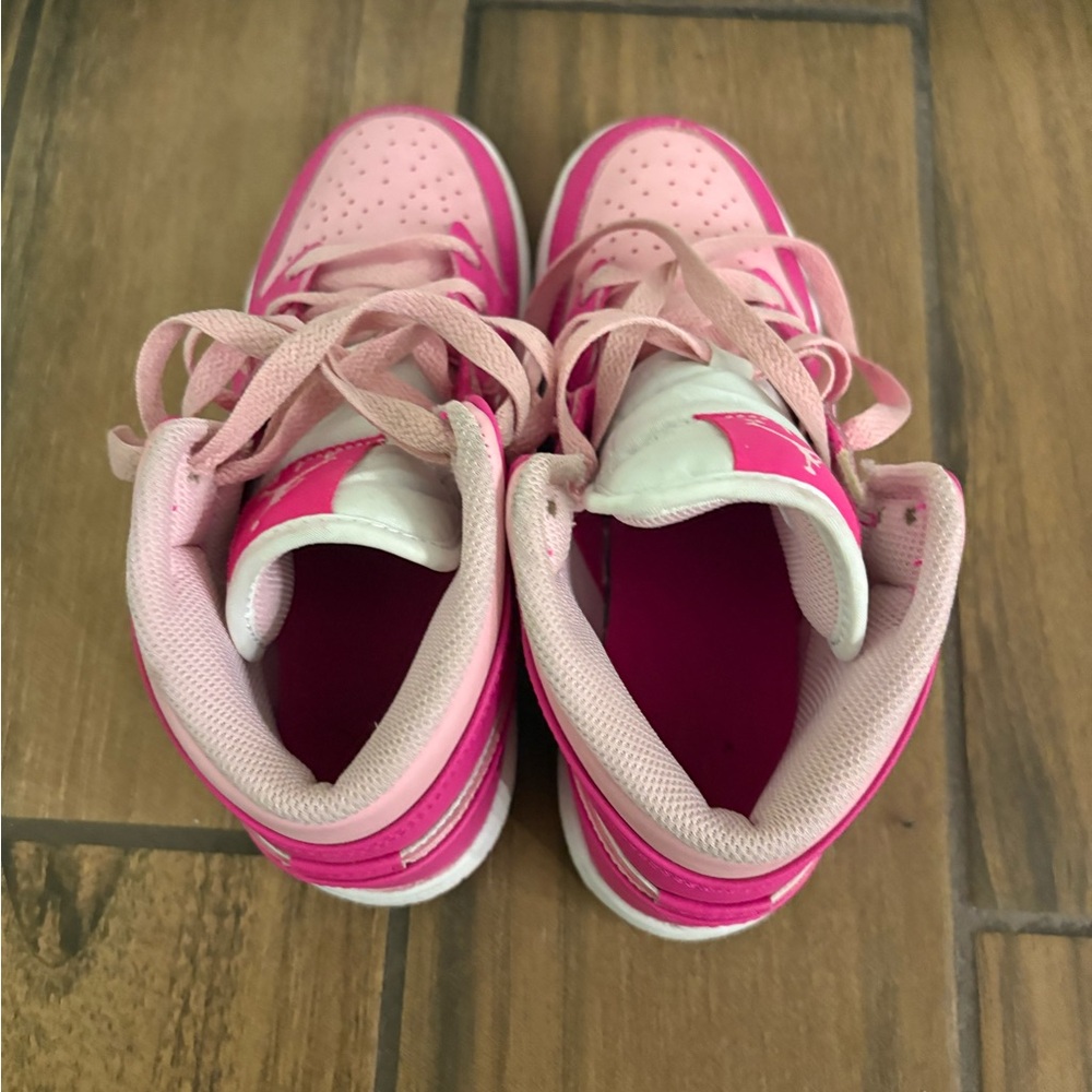 Jordan Kids Pink High-Top Sneakers - Picture 3 of 6